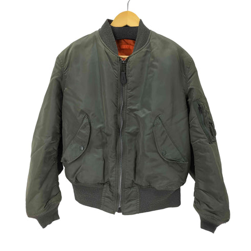 アルファインダストリーズ ALPHA INDUSTRIES USA製 IDEALジッパー MA-1 フライトジャケット メンズ import:M