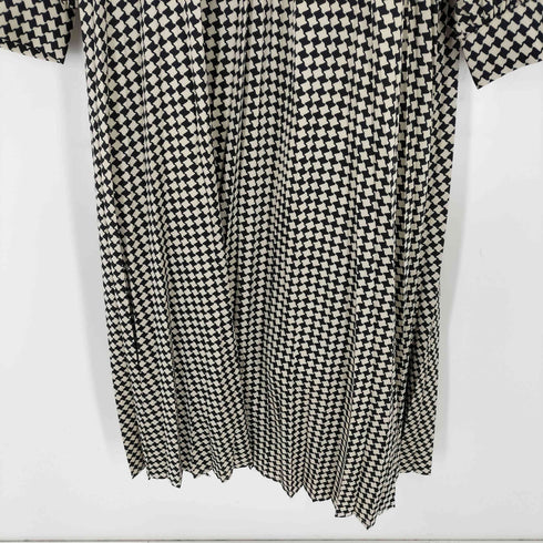 チーク cheek 総柄シャツ プリーツワンピース レディース JPN:S