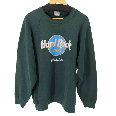 ハードロックカフェ Hard Rock Cafe 90-00S MADE IN USA フロントプリントクルーネックスウェット dallas メンズ JPN:XL