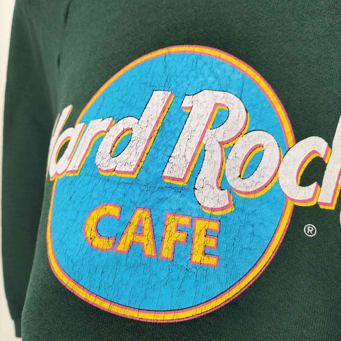 ハードロックカフェ Hard Rock Cafe 90-00S MADE IN USA フロントプリントクルーネックスウェット dallas メンズ JPN:XL