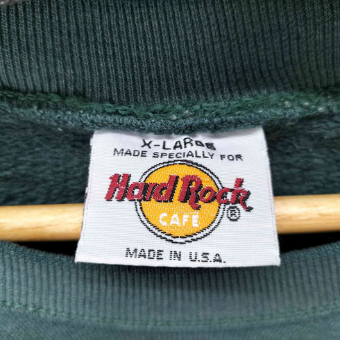 ハードロックカフェ Hard Rock Cafe 90-00S MADE IN USA フロントプリントクルーネックスウェット dallas メンズ JPN:XL
