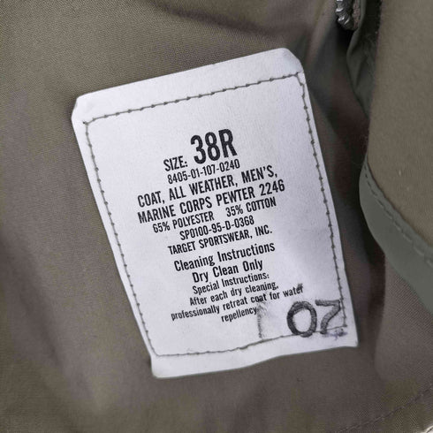 ユーエスアーミー U.S. ARMY ALL WEATEHR COAT トレンチコート メンズ 38R