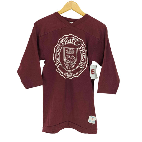 チャンピオン Champion 80S トリコタグ UNIVERSITY OF CHICAGO 7分袖カットソー メンズ S