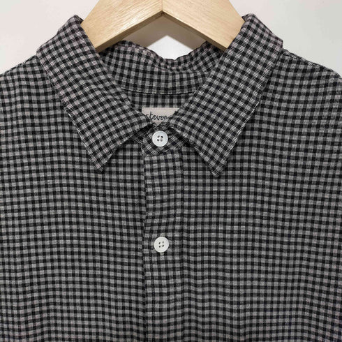 スティーブンアラン Steven Alan GINGHAM CHECK REGULAR COLLAR SHORT SLEEVE SHIRT/シャツ メンズ JPN:M