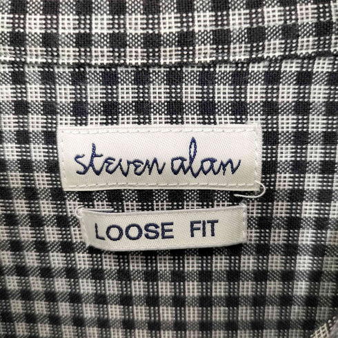 スティーブンアラン Steven Alan GINGHAM CHECK REGULAR COLLAR SHORT SLEEVE SHIRT/シャツ メンズ JPN:M
