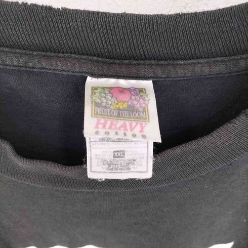 フルーツオブザルーム FRUIT OF THE LOOM 90s ロゴプリントTシャツ TOUR ブラック メンズ import:XXL