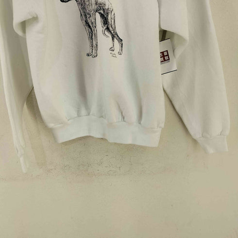 オニータ ONEITA USA製 CINDY FARMER ドッグプリント クルーネックスウェット メンズ import:L