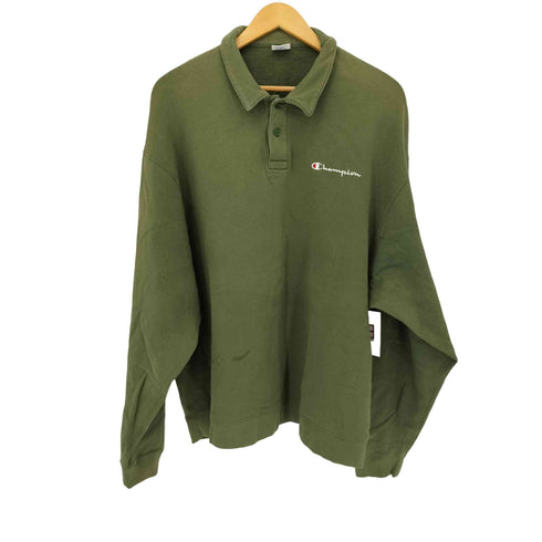 チャンピオン Champion スウェットポロシャツ メンズ XL