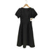 バースデーバッシュ BIRTHDAY BASH WAIST TUCK SQUARE COLLAR A LINE DRESS レディース