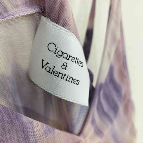 Cigarettes & Valentines タイダイ柄 フロントシャーリング キャミワンピース レディース