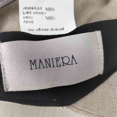 マニエラ MANIERA LINEN WIDECAP メンズ FREE