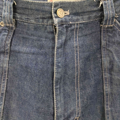 HOBODNM B系 ワイド デニムハーフパンツ メンズ 36