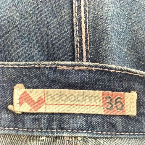 HOBODNM B系 ワイド デニムハーフパンツ メンズ 36