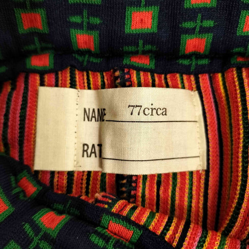 ナナナナサーカ 77circa ジャガード ニット パンツ レディース