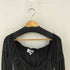 イヴサンローラン Yves Saint Laurent rive gauche MADE IN ITALY レーヨンギャザーチュールブラウス レディース import:M