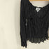 イヴサンローラン Yves Saint Laurent rive gauche MADE IN ITALY レーヨンギャザーチュールブラウス レディース import:M
