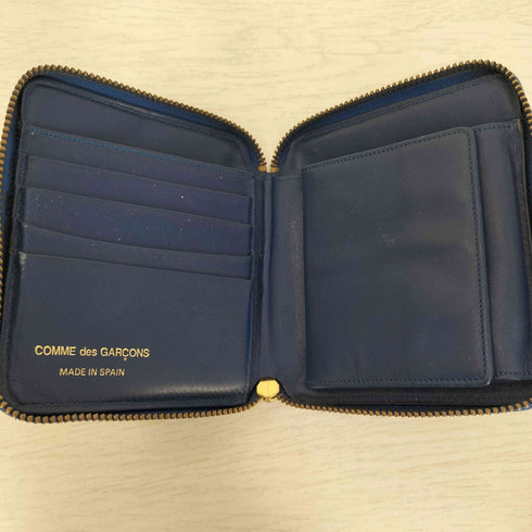 コムデギャルソン COMME des GARCONS LUXURY LINE スペイン製 ラウンドジップ 二つ折り財布 メンズ
