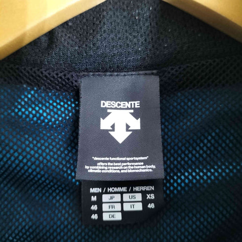デサント descente ロゴプリント 裏地メッシュ ウインドブレーカー ジップアップジャケット メンズ import:M