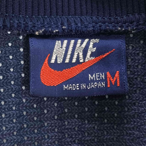ナイキ NIKE 80S 紺タグ 日本製 ロゴ刺繍 メッシュトラックジャケット メンズ JPN:M