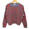 ビームスボーイ BEAMS BOY 22AW 7ゲージ ボーダー クルーネック ニット レディース