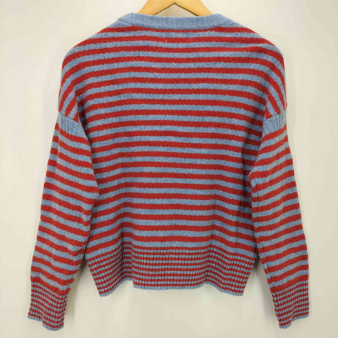 ビームスボーイ BEAMS BOY 22AW 7ゲージ ボーダー クルーネック ニット レディース