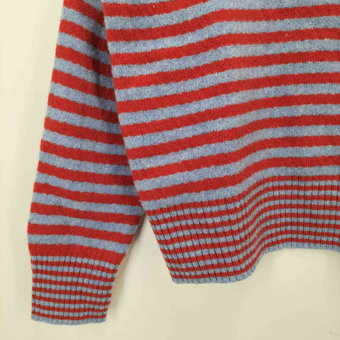 ビームスボーイ BEAMS BOY 22AW 7ゲージ ボーダー クルーネック ニット レディース