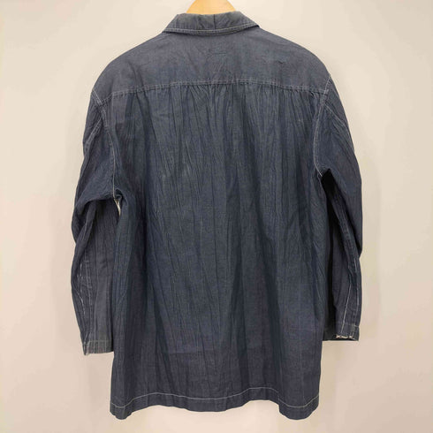 イッセイミヤケメン ISSEY MIYAKE MEN 02SS ウォッシャブル シワ加工 4B デニム ジャケット メンズ JPN:3