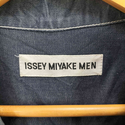 イッセイミヤケメン ISSEY MIYAKE MEN 02SS ウォッシャブル シワ加工 4B デニム ジャケット メンズ JPN:3