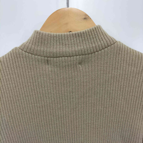 バーバリーズ BURBERRYS 90S BLUE LABEL パイピング ノバチェック ウール S/S ハーフジップ リブニット レディース import:M