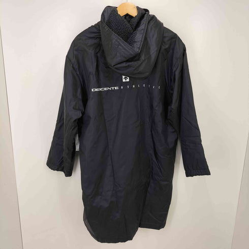 デサント descente ロゴ 刺繍 裏ボア ナイロン ベンチコート メンズ JPN:M