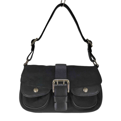 ダナキャランニューヨーク DKNY レザー キャンバスハンドバッグ レディース