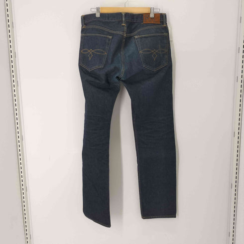 ダブルアールエルラルフローレン RRL RALPH LAUREN LOW STRAIGHT ボタンフライ インディゴストレートデニム メンズ 34x32
