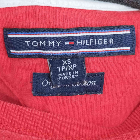トミーヒルフィガー TOMMY HILFIGER オーガニックコットン プリントクルーネックTシャツ レディース JPN:XS