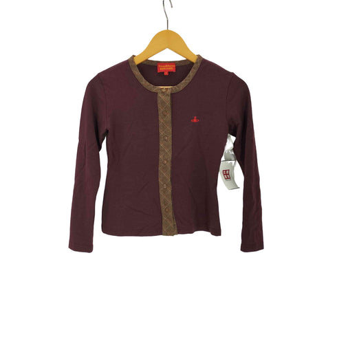 ヴィヴィアンウエストウッドレッドレーベル Vivienne Westwood RED LABEL オーブ刺繍クロップドカーディガン レディース 2