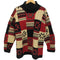 ジョーンズニューヨーク JONES NEW YORK 90S 総柄 カギ編み ハイネック ニット セーター メンズ import:M