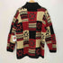 ジョーンズニューヨーク JONES NEW YORK 90S 総柄 カギ編み ハイネック ニット セーター メンズ import:M