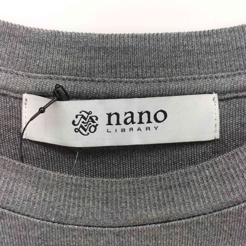 ナノユニバース NANO universe シルクスムースクルーネックカットソー メンズ JPN:M
