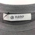 ナノユニバース NANO universe シルクスムースクルーネックカットソー メンズ JPN:M