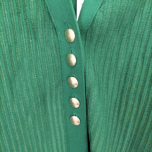 ドレスレイブ DRESSLAVE 金ボタン ミディ カーディガン レディース JPN:38