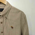 アバクロンビーアンドフィッチ Abercrombie & Fitch ワンポイント刺繍 ヘリンボーン L/S シャツ メンズ import:L