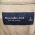 アバクロンビーアンドフィッチ Abercrombie & Fitch ワンポイント刺繍 ヘリンボーン L/S シャツ メンズ import:L