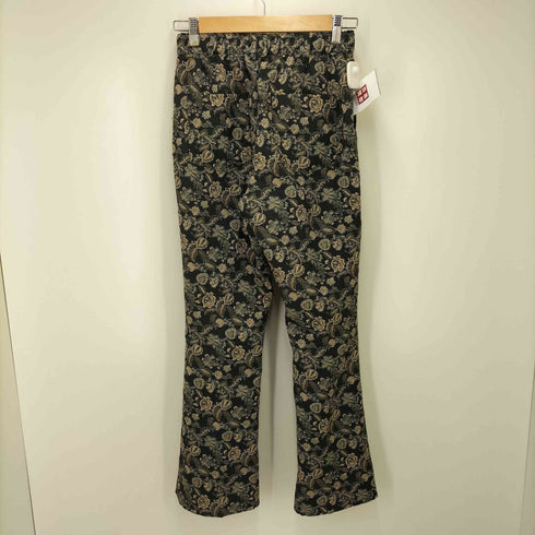 ジーナシス JEANASIS 花柄 ジャガード フレア パンツ レディース JPN:M