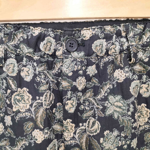ジーナシス JEANASIS 花柄 ジャガード フレア パンツ レディース JPN:M