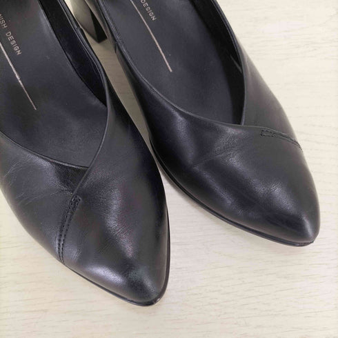 エコー ecco shape 45 pointy block Shoe ポインテッドトゥ チャンキーヒールパンプス レディース JPN:36