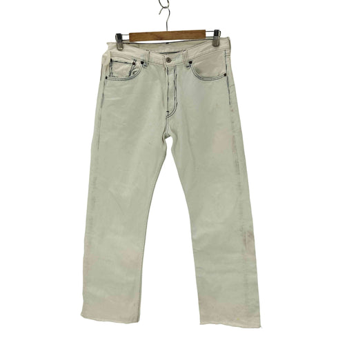 リーバイス Levis 501 ブリーチ加工 カットオフ ストレートデニムパンツ メンズ 32/34