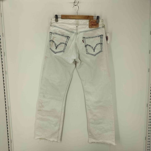 リーバイス Levis 501 ブリーチ加工 カットオフ ストレートデニムパンツ メンズ 32/34