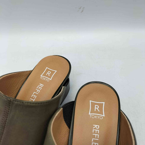Reflet Jouir クロコ ミュール パンプス レディース JPN:23