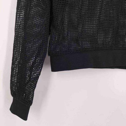 ザラ ZARA クルーネック ロングスリーブ メッシュ ニット Tシャツ メンズ import:M