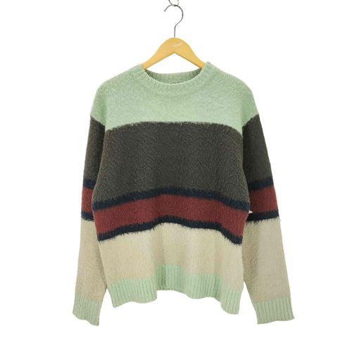 サノバチーズ SON OF THE CHEESE MOHAIR BORDER モヘアクルーネックニット メンズ JPN:L