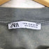 ザラ ZARA ブリーチ加工 プリント ロングスリーブTシャツ メンズ import:M